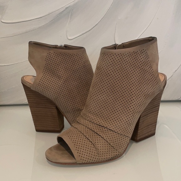 Vince Camuto Open Toe Booties - Picture 1 of 3
